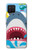W3947 Shark Helicopter Cartoon Hard Case and Leather Flip Case For Samsung Galaxy A42 5G