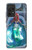 W3912 Cute Little Mermaid Aqua Spa Hard Case and Leather Flip Case For Samsung Galaxy A52, Galaxy A52 5G