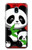 W3929 Cute Panda Eating Bamboo Hard Case and Leather Flip Case For Samsung Galaxy J3 (2018), J3 Star, J3 V 3rd Gen, J3 Orbit, J3 Achieve, Express Prime 3, Amp Prime 3