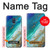 W3920 Abstract Ocean Blue Color Mixed Emerald Hard Case and Leather Flip Case For Samsung Galaxy A6 (2018)