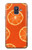 W3946 Seamless Orange Pattern Hard Case and Leather Flip Case For Samsung Galaxy A6 (2018)