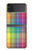 W3942 LGBTQ Rainbow Plaid Tartan Hard Case For Samsung Galaxy Z Flip 4