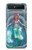 W3911 Cute Little Mermaid Aqua Spa Hard Case For Samsung Galaxy Z Flip 5G