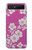 W3924 Cherry Blossom Pink Background Hard Case For Samsung Galaxy Z Flip 5G