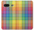 W3942 LGBTQ Rainbow Plaid Tartan Hard Case and Leather Flip Case For Google Pixel 7