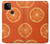 W3946 Seamless Orange Pattern Hard Case and Leather Flip Case For Google Pixel 5A 5G