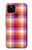 W3941 LGBT Lesbian Pride Flag Plaid Hard Case and Leather Flip Case For Google Pixel 5