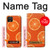W3946 Seamless Orange Pattern Hard Case and Leather Flip Case For Google Pixel 4 XL