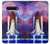 W3913 Colorful Nebula Space Shuttle Hard Case and Leather Flip Case For LG V60 ThinQ 5G