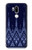 W3950 Textile Thai Blue Pattern Hard Case and Leather Flip Case For LG G7 ThinQ