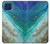 W3920 Abstract Ocean Blue Color Mixed Emerald Hard Case and Leather Flip Case For Motorola One 5G