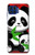 W3929 Cute Panda Eating Bamboo Hard Case and Leather Flip Case For Motorola One 5G