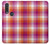 W3941 LGBT Lesbian Pride Flag Plaid Hard Case and Leather Flip Case For Motorola One Action (Moto P40 Power)