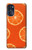 W3946 Seamless Orange Pattern Hard Case and Leather Flip Case For Motorola Moto G (2022)