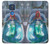 W3912 Cute Little Mermaid Aqua Spa Hard Case and Leather Flip Case For Motorola Moto G Play (2021)