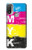 W3930 Cyan Magenta Yellow Key Hard Case and Leather Flip Case For Motorola Moto E20,E30,E40
