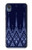 W3950 Textile Thai Blue Pattern Hard Case and Leather Flip Case For Motorola Moto E6, Moto E (6th Gen)