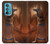 W3919 Egyptian Queen Cleopatra Anubis Hard Case and Leather Flip Case For Motorola Edge 30