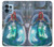 W3912 Cute Little Mermaid Aqua Spa Hard Case and Leather Flip Case For Motorola Edge+ (2023), X40, X40 Pro, Edge 40 Pro