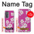 W3924 Cherry Blossom Pink Background Hard Case and Leather Flip Case For Motorola Edge (2022)