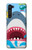 W3947 Shark Helicopter Cartoon Hard Case and Leather Flip Case For Motorola Edge