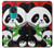 W3929 Cute Panda Eating Bamboo Hard Case and Leather Flip Case For Nokia 7.2