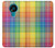 W3942 LGBTQ Rainbow Plaid Tartan Hard Case and Leather Flip Case For Nokia 3.4