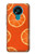 W3946 Seamless Orange Pattern Hard Case and Leather Flip Case For Nokia 3.4