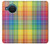 W3942 LGBTQ Rainbow Plaid Tartan Hard Case and Leather Flip Case For Nokia X20