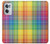 W3942 LGBTQ Rainbow Plaid Tartan Hard Case and Leather Flip Case For OnePlus Nord CE 2 5G