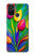 W3926 Colorful Tulip Oil Painting Hard Case and Leather Flip Case For OnePlus Nord N100