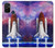 W3913 Colorful Nebula Space Shuttle Hard Case and Leather Flip Case For OnePlus Nord N10 5G