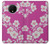 W3924 Cherry Blossom Pink Background Hard Case and Leather Flip Case For OnePlus 7T