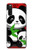 W3929 Cute Panda Eating Bamboo Hard Case and Leather Flip Case For Sony Xperia 10 III