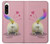 W3923 Cat Bottom Rainbow Tail Hard Case and Leather Flip Case For Sony Xperia 5 IV