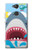 W3947 Shark Helicopter Cartoon Hard Case and Leather Flip Case For Sony Xperia XA2