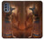 W3919 Egyptian Queen Cleopatra Anubis Hard Case and Leather Flip Case For Motorola Moto G62 5G