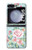 W3494 Vintage Rose Polka Dot Hard Case For Samsung Galaxy Z Flip 5