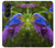 W1565 Bluebird of Happiness Blue Bird Hard Case For Samsung Galaxy Z Fold 5