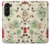 W2179 Flower Floral Vintage Art Pattern Hard Case For Samsung Galaxy Z Fold 5