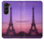 W3447 Eiffel Paris Sunset Hard Case For Samsung Galaxy Z Fold 5