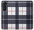 W3452 Plaid Fabric Pattern Hard Case For Samsung Galaxy Z Fold 5