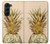 W3490 Gold Pineapple Hard Case For Samsung Galaxy Z Fold 5