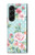 W3494 Vintage Rose Polka Dot Hard Case For Samsung Galaxy Z Fold 5