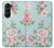 W3494 Vintage Rose Polka Dot Hard Case For Samsung Galaxy Z Fold 5