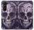 W3582 Purple Sugar Skull Hard Case For Samsung Galaxy Z Fold 5