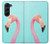 W3708 Pink Flamingo Hard Case For Samsung Galaxy Z Fold 5