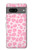 W2213 Pink Leopard Pattern Hard Case and Leather Flip Case For Google Pixel 7a