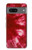 W2480 Tie Dye Red Hard Case and Leather Flip Case For Google Pixel 7a