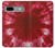 W2480 Tie Dye Red Hard Case and Leather Flip Case For Google Pixel 7a